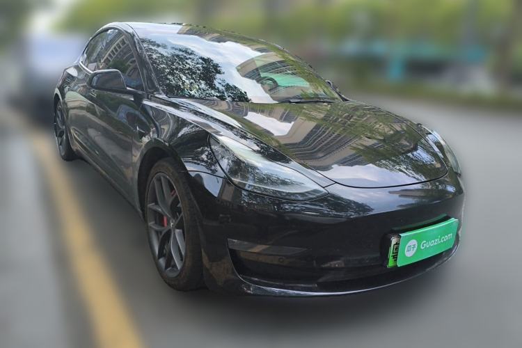 Used Tesla Model 3 2022 Performance High-Performance All-Wheel-Drive Version Front Right 45 Deg
