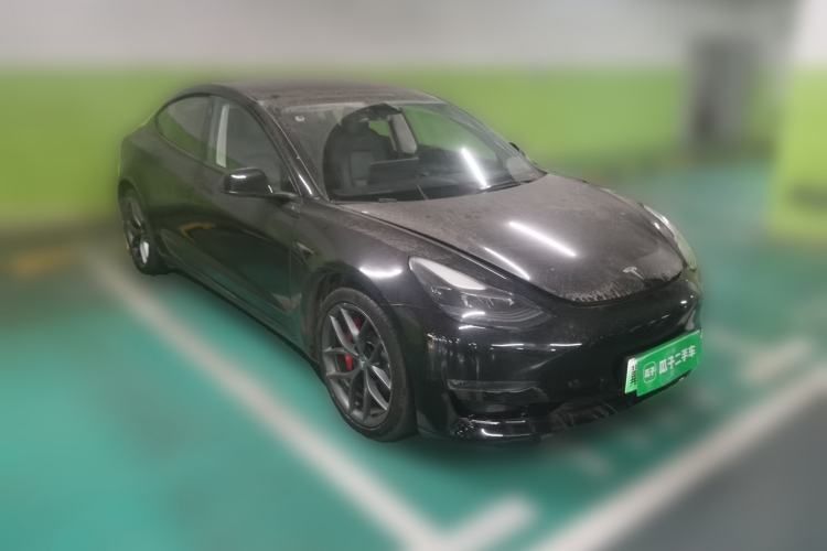 Used Tesla Model 3 2022 Performance High-Performance All-Wheel-Drive Version Front Right 45 Deg