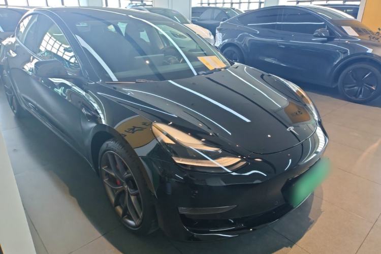 Used Tesla Model 3 2022 Performance High-Performance All-Wheel-Drive Version Front Right 45 Deg