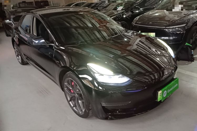 Used Tesla Model 3 2022 Performance High-Performance All-Wheel-Drive Version Front Right 45 Deg