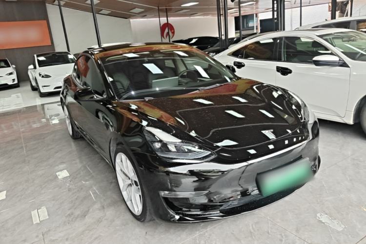 Used Tesla Model 3 2022 Performance High-Performance All-Wheel-Drive Version Front Right 45 Deg