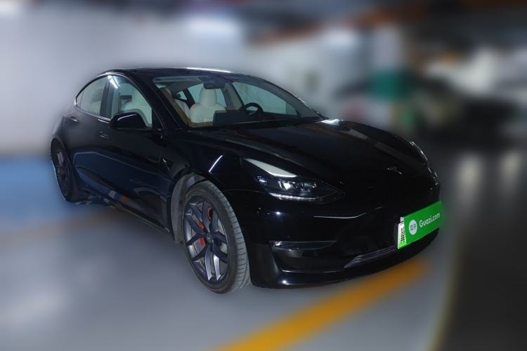 Used Tesla Model 3 2022 Performance High-Performance All-Wheel-Drive Version Front Right 45 Deg