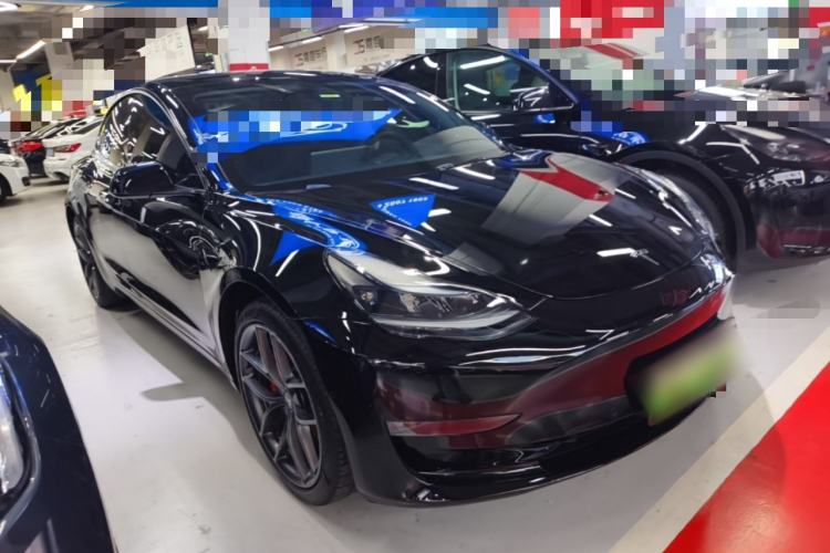 Used Tesla Model 3 2022 Performance High-Performance All-Wheel-Drive Version Front Right 45 Deg