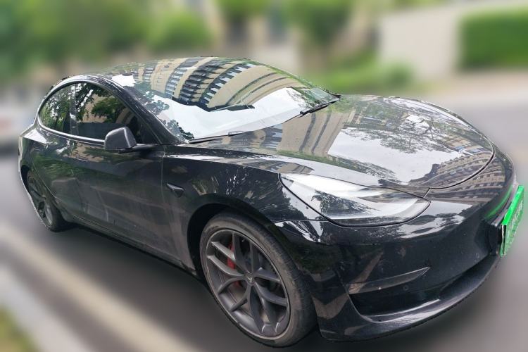 Used Tesla Model 3 2022 Performance High-Performance All-Wheel-Drive Version Front Right 45 Deg