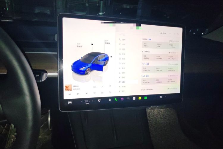 Used Tesla Model 3 2022 Performance High-Performance All-Wheel-Drive Version Instrument Cluster