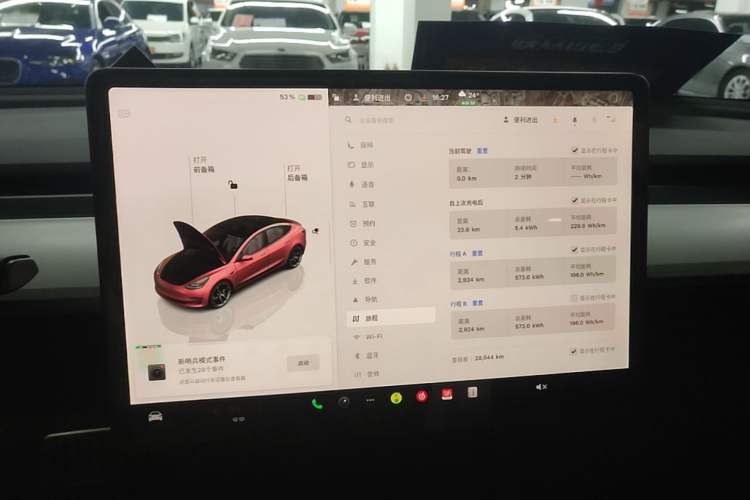 Used Tesla Model 3 2022 Performance High-Performance All-Wheel-Drive Version Instrument Cluster