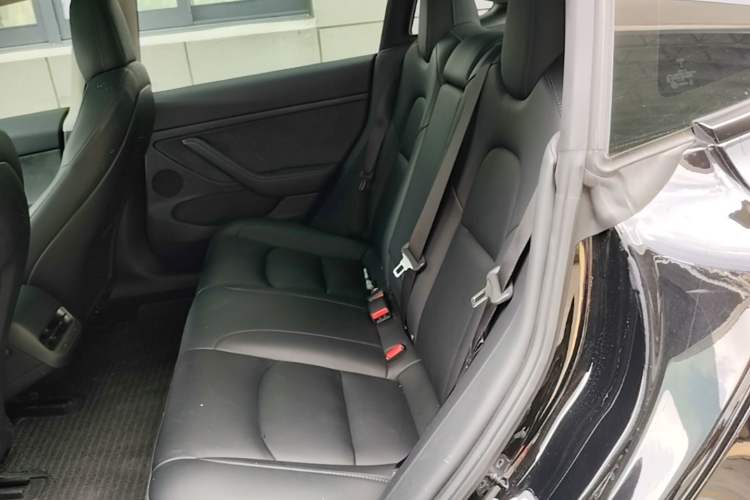 Used Tesla Model 3 2022 Performance High-Performance All-Wheel-Drive Version Left Rear Seat