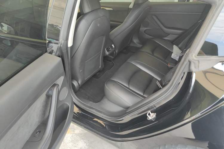 Used Tesla Model 3 2022 Performance High-Performance All-Wheel-Drive Version Left Rear Seat