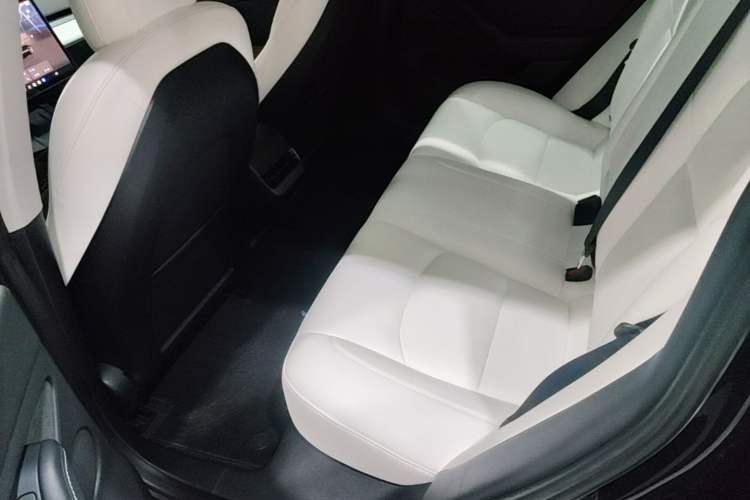 Used Tesla Model 3 2022 Performance High-Performance All-Wheel-Drive Version Left Rear Seat