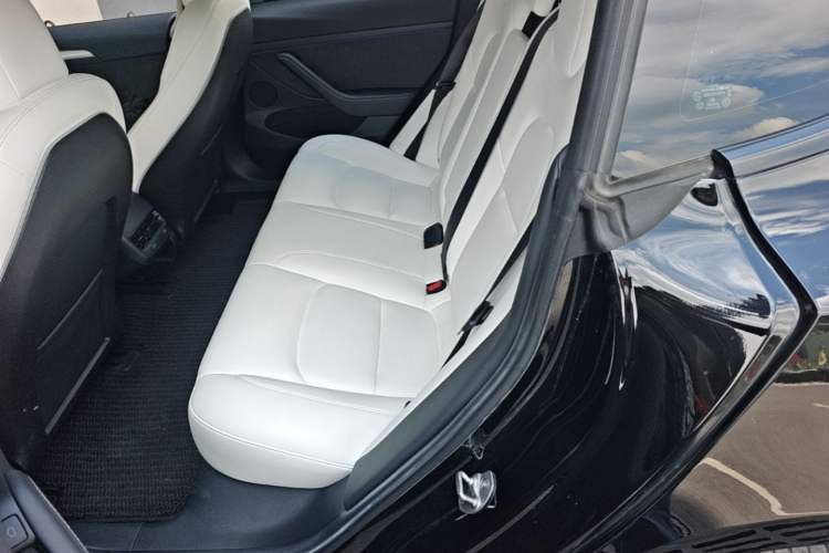 Used Tesla Model 3 2022 Performance High-Performance All-Wheel-Drive Version Left Rear Seat
