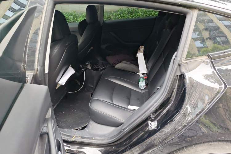 Used Tesla Model 3 2022 Performance High-Performance All-Wheel-Drive Version Left Rear Seat