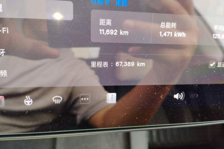 Used Tesla Model 3 2022 Rear-Wheel-Drive Version Odometer Close Up