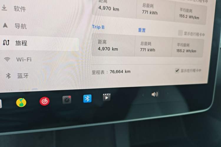 Used Tesla Model 3 2022 Performance High-Performance All-Wheel-Drive Version Odometer Close Up