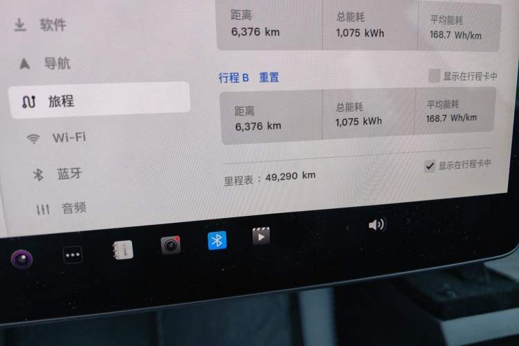 Used Tesla Model 3 2022 Rear-Wheel-Drive Version Odometer Close Up