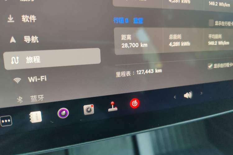 Used Tesla Model 3 2022 Rear-Wheel-Drive Version Odometer Close Up