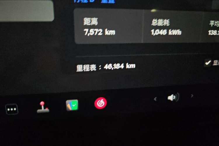 Used Tesla Model 3 2022 Rear-Wheel-Drive Version Odometer Close Up