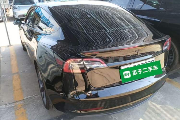 Used Tesla Model 3 2022 Performance High-Performance All-Wheel-Drive Version Rear Left 45 Deg