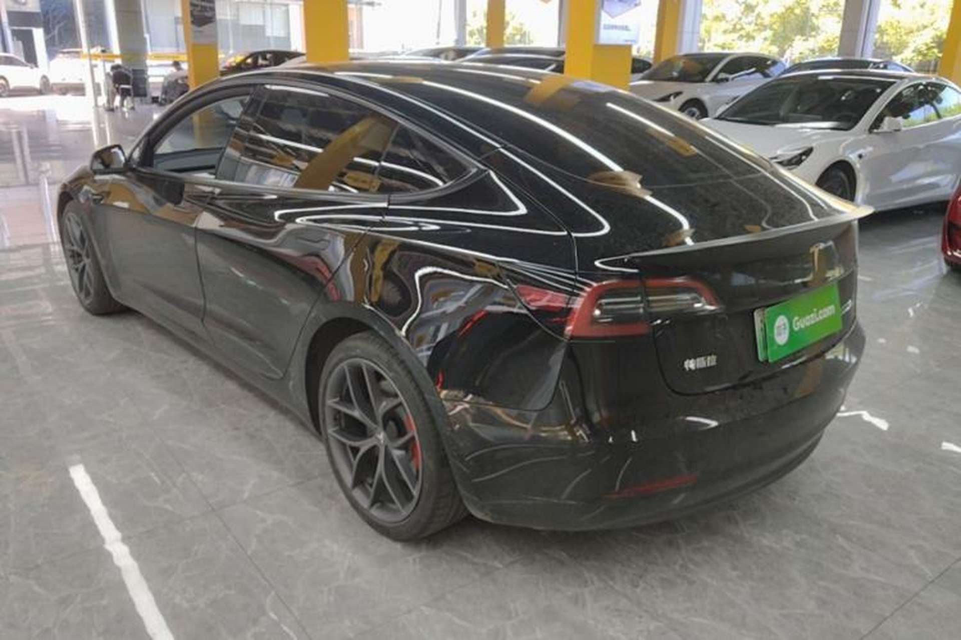 Used Tesla Model 3 2022 Performance High-Performance All-Wheel-Drive Version Rear Left 45 Deg