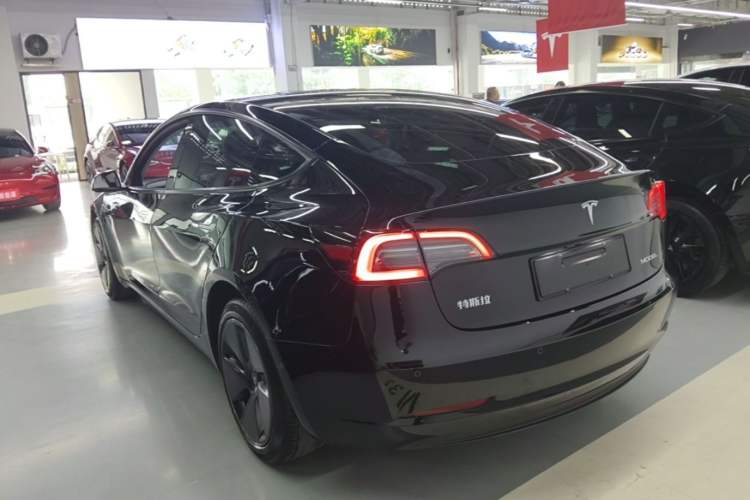 Used Tesla Model 3 2022 Rear-Wheel-Drive Version Rear Left 45 Deg