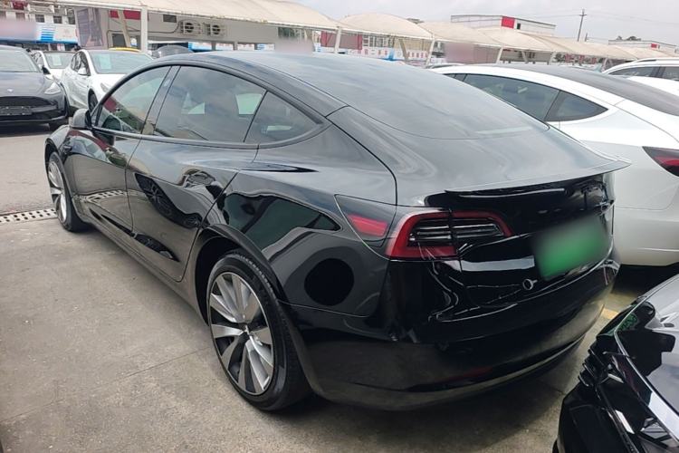 Used Tesla Model 3 2022 Rear-Wheel-Drive Version Rear Left 45 Deg