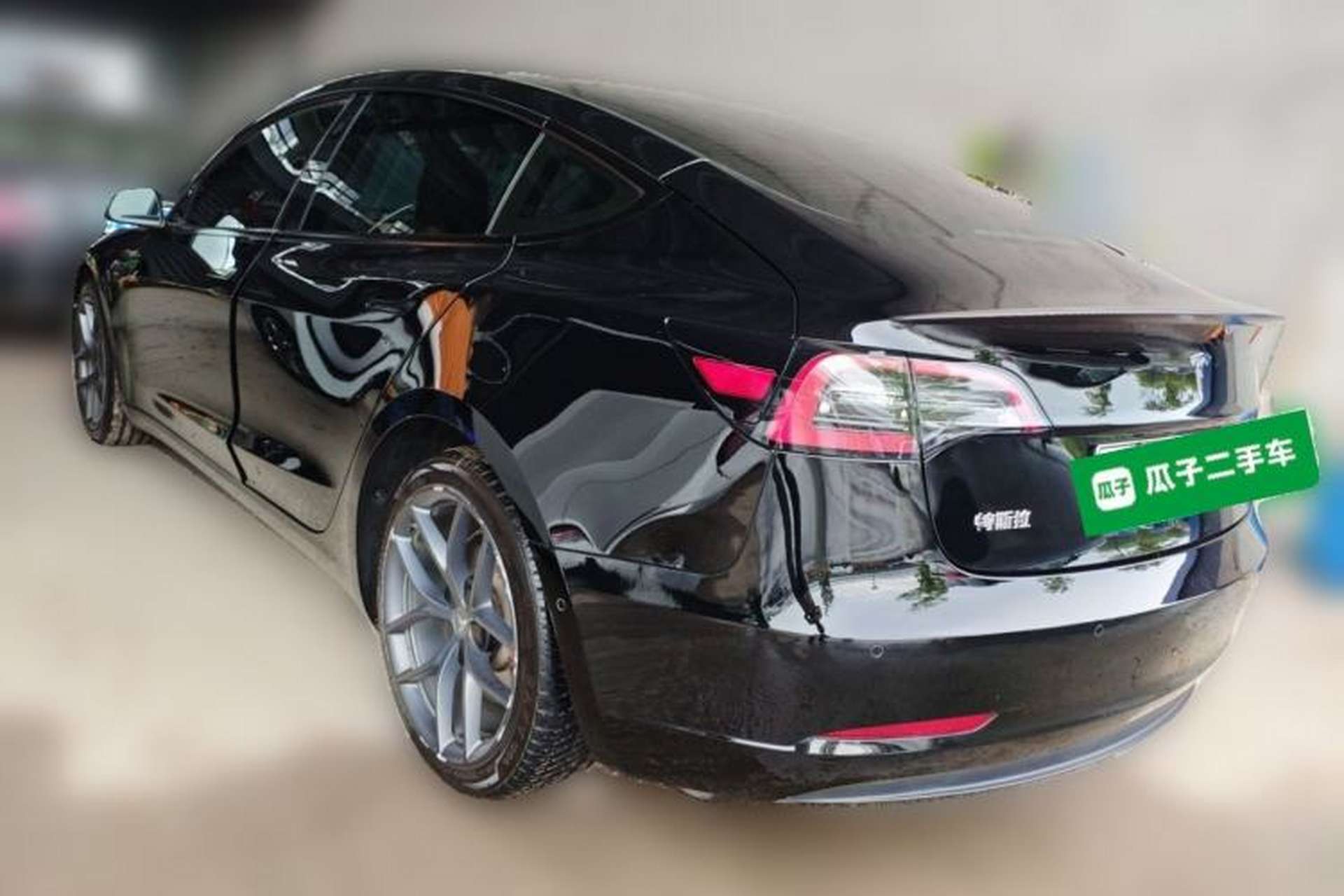 Used Tesla Model 3 2022 Performance High-Performance All-Wheel-Drive Version Rear Left 45 Deg