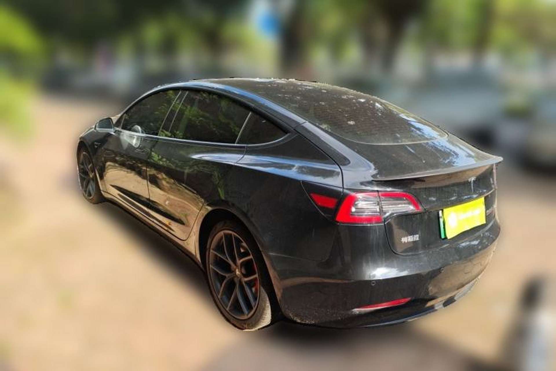 Used Tesla Model 3 2022 Performance High-Performance All-Wheel-Drive Version Rear Left 45 Deg