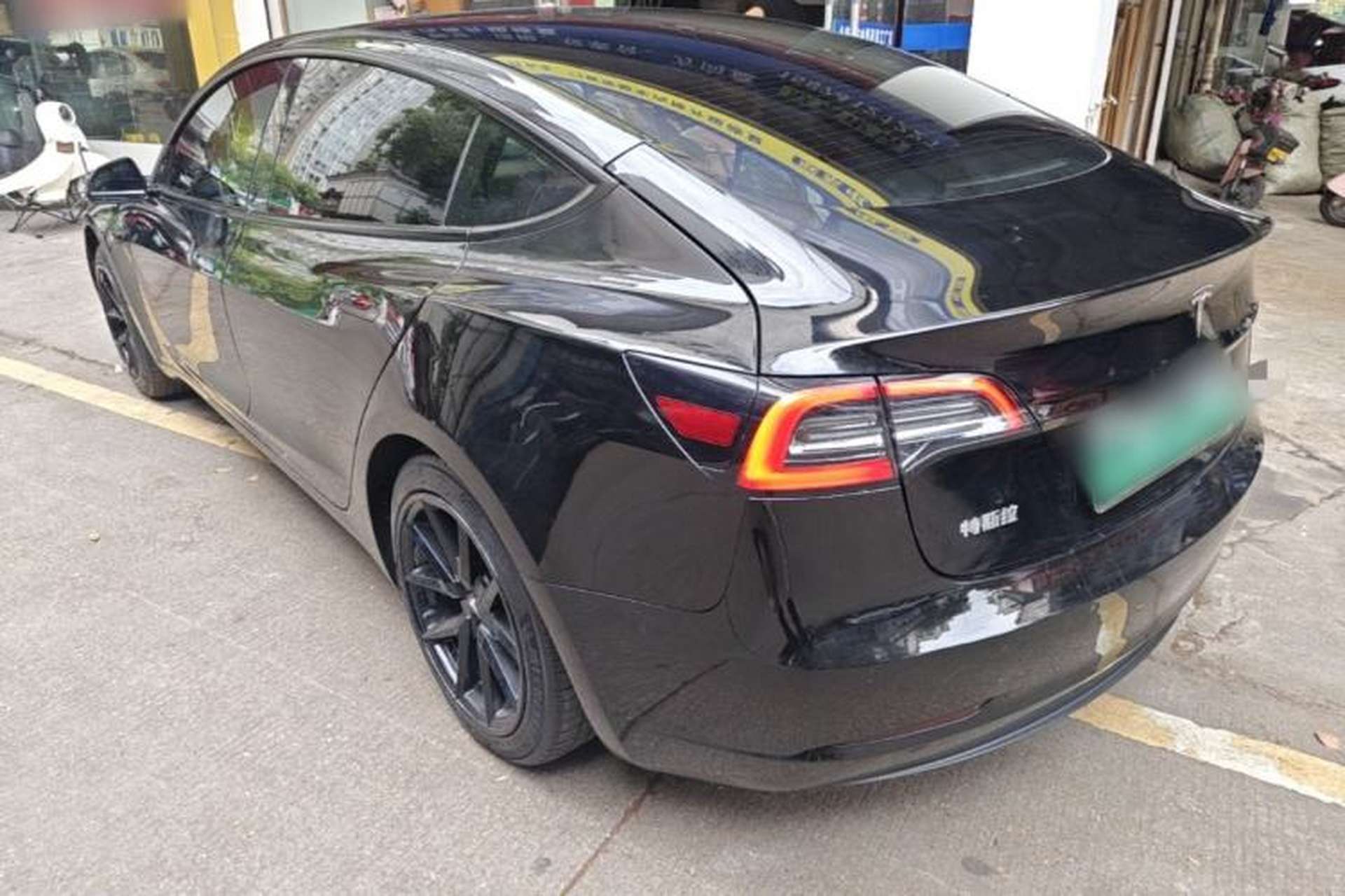 Used Tesla Model 3 2022 Rear-Wheel-Drive Version Rear Left 45 Deg