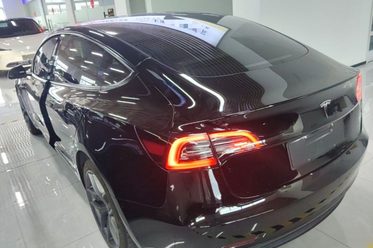 Used Tesla Model 3 2022 Performance High-Performance All-Wheel-Drive Version Rear Left 45 Deg