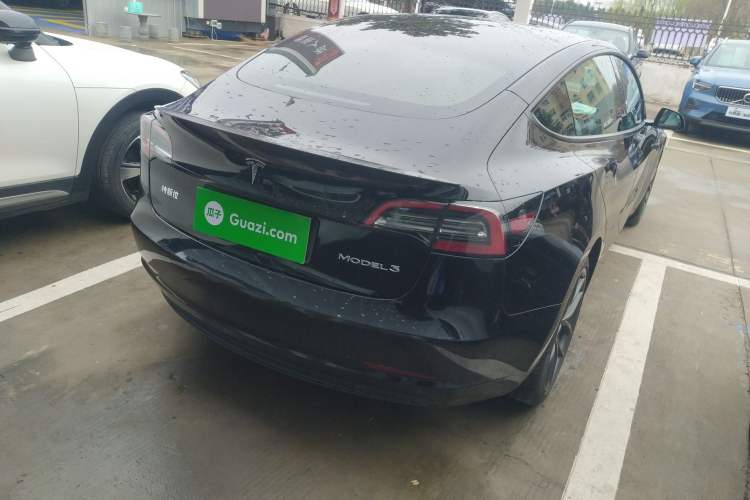 Used Tesla Model 3 2022 Performance High-Performance All-Wheel-Drive Version Rear Right 45 Deg