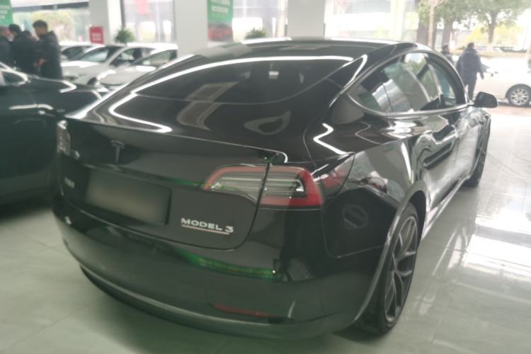 Used Tesla Model 3 2022 Performance High-Performance All-Wheel-Drive Version Rear Right 45 Deg