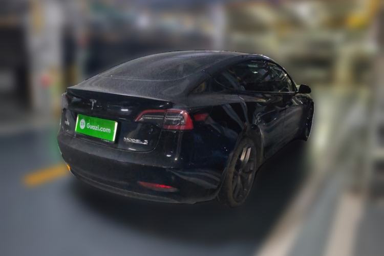 Used Tesla Model 3 2022 Performance High-Performance All-Wheel-Drive Version Rear Right 45 Deg
