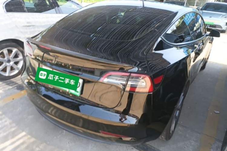 Used Tesla Model 3 2022 Performance High-Performance All-Wheel-Drive Version Rear Right 45 Deg