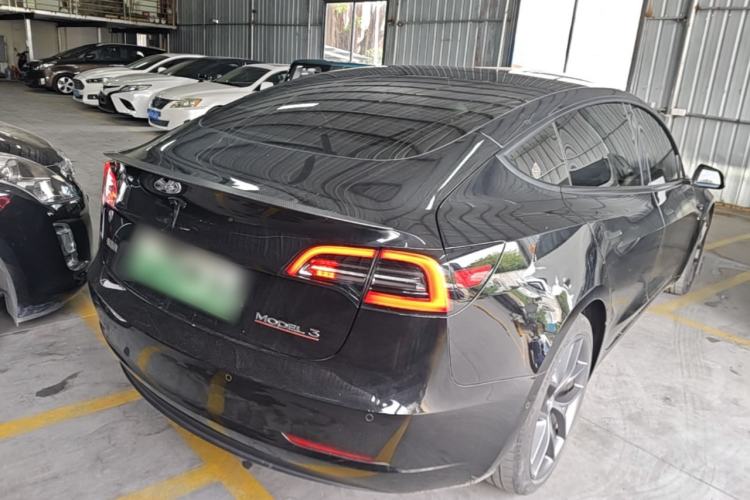 Used Tesla Model 3 2022 Performance High-Performance All-Wheel-Drive Version Rear Right 45 Deg