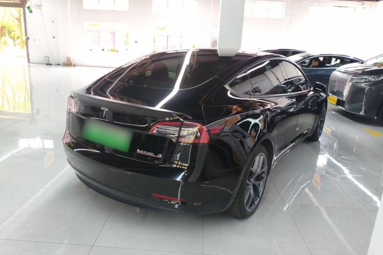 Used Tesla Model 3 2022 Performance High-Performance All-Wheel-Drive Version Rear Right 45 Deg