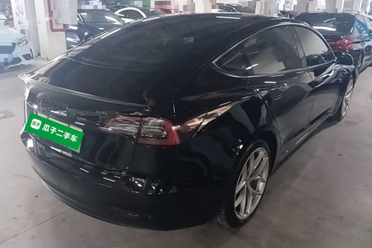 Used Tesla Model 3 2022 Performance High-Performance All-Wheel-Drive Version Rear Right 45 Deg