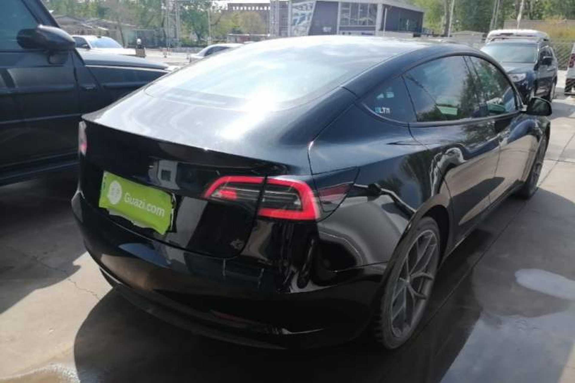 Used Tesla Model 3 2022 Performance High-Performance All-Wheel-Drive Version Rear Right 45 Deg