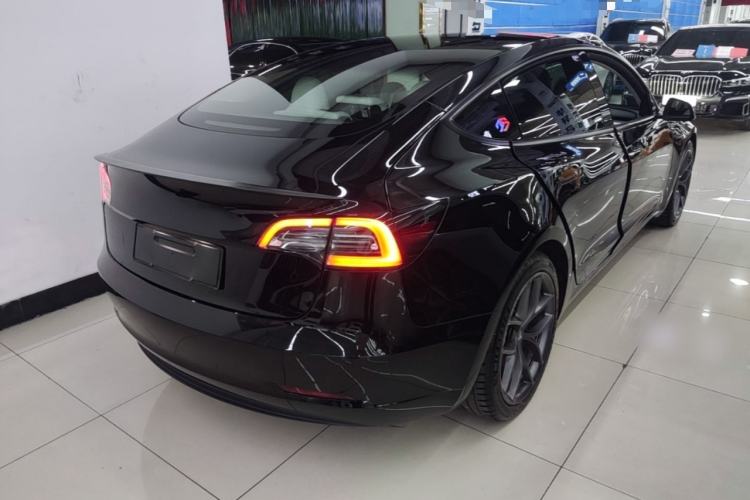 Used Tesla Model 3 2022 Performance High-Performance All-Wheel-Drive Version Rear Right 45 Deg