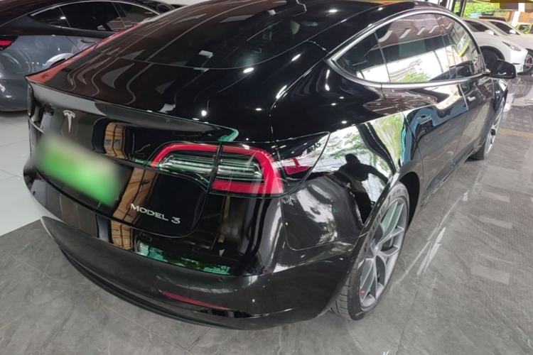 Used Tesla Model 3 2022 Performance High-Performance All-Wheel-Drive Version Rear Right 45 Deg