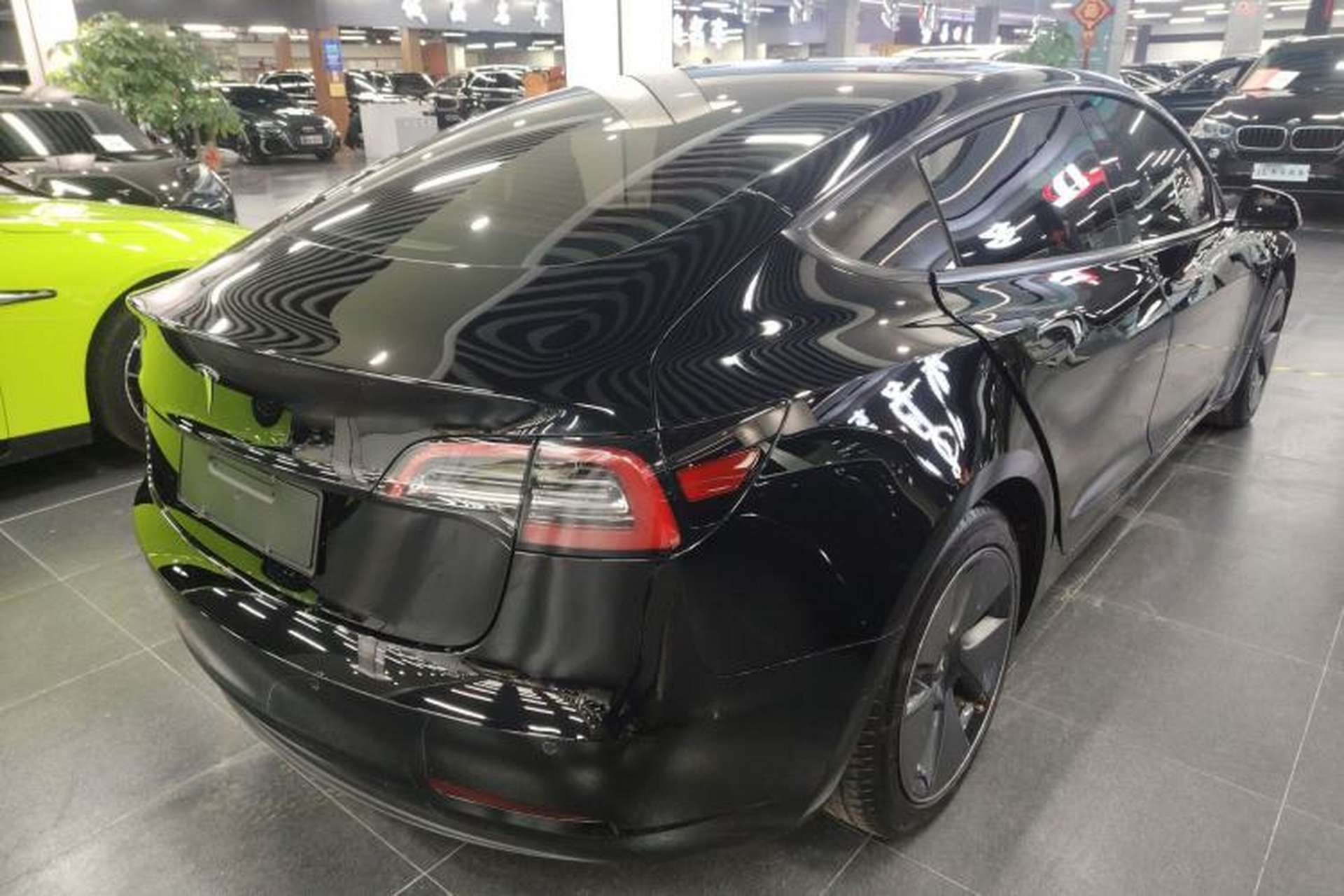 Used Tesla Model 3 2022 Rear-Wheel-Drive Version Rear Right 45 Deg