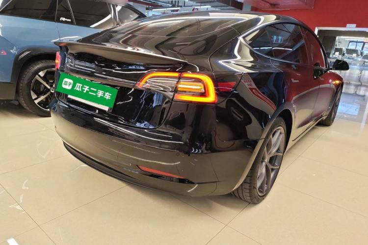 Used Tesla Model 3 2022 Performance High-Performance All-Wheel-Drive Version Rear Right 45 Deg