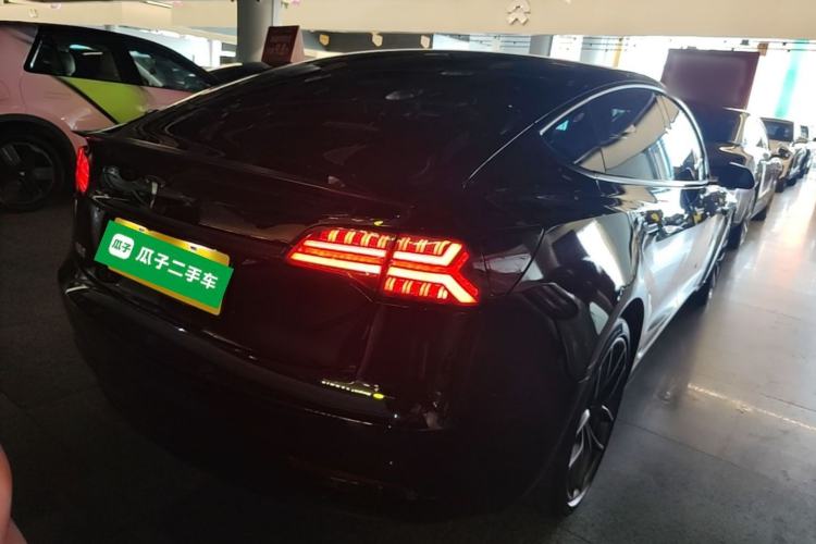Used Tesla Model 3 2022 Performance High-Performance All-Wheel-Drive Version Rear Right 45 Deg