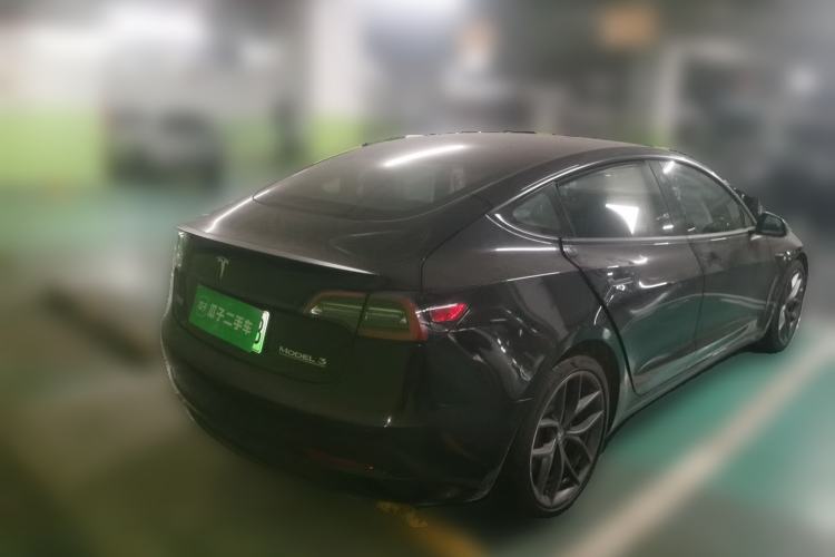 Used Tesla Model 3 2022 Performance High-Performance All-Wheel-Drive Version Rear Right 45 Deg