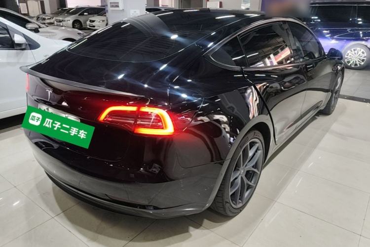 Used Tesla Model 3 2022 Performance High-Performance All-Wheel-Drive Version Rear Right 45 Deg
