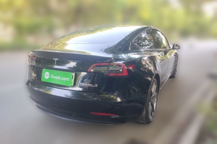 Used Tesla Model 3 2022 Performance High-Performance All-Wheel-Drive Version Rear Right 45 Deg