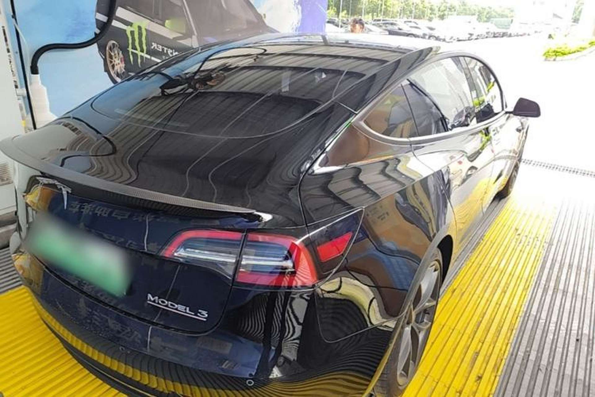 Used Tesla Model 3 2022 Performance High-Performance All-Wheel-Drive Version Rear Right 45 Deg