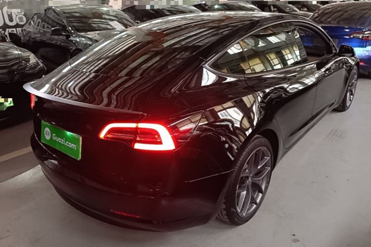 Used Tesla Model 3 2022 Performance High-Performance All-Wheel-Drive Version Rear Right 45 Deg