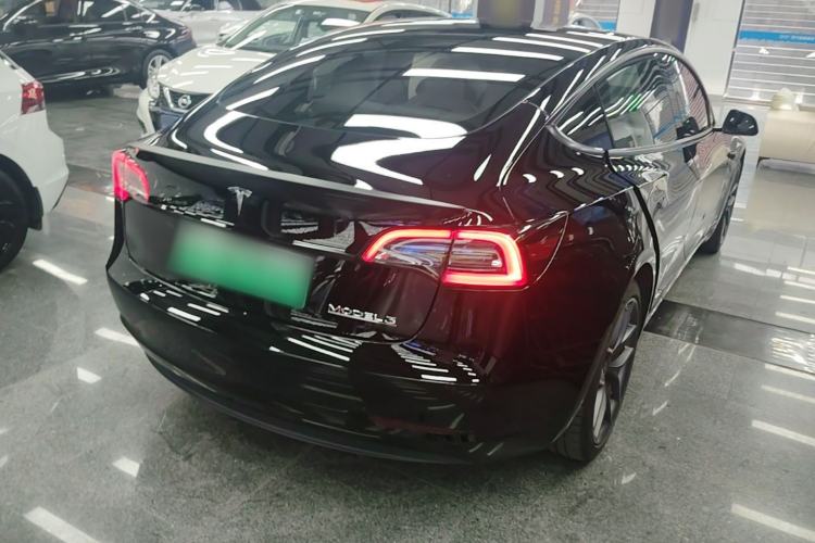 Used Tesla Model 3 2022 Performance High-Performance All-Wheel-Drive Version Rear Right 45 Deg