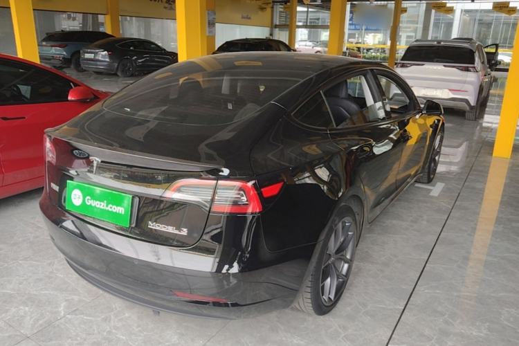 Used Tesla Model 3 2022 Performance High-Performance All-Wheel-Drive Version Rear Right 45 Deg