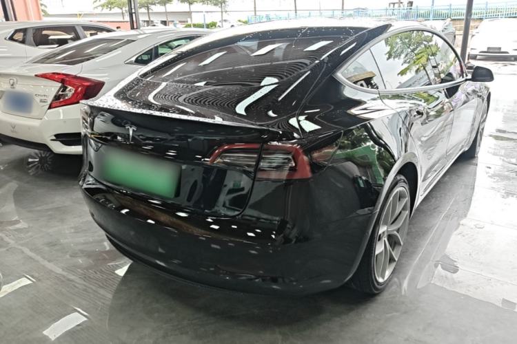 Used Tesla Model 3 2022 Performance High-Performance All-Wheel-Drive Version Rear Right 45 Deg