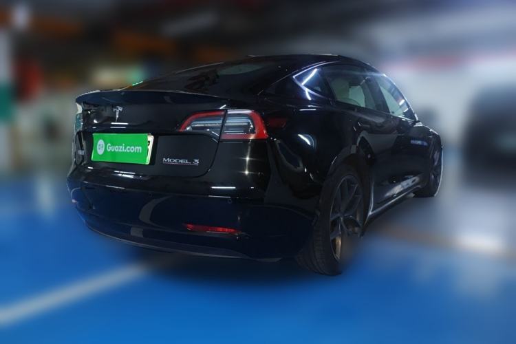 Used Tesla Model 3 2022 Performance High-Performance All-Wheel-Drive Version Rear Right 45 Deg